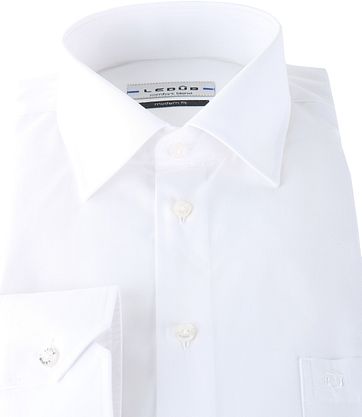 Ledub Shirt White Modern Fit