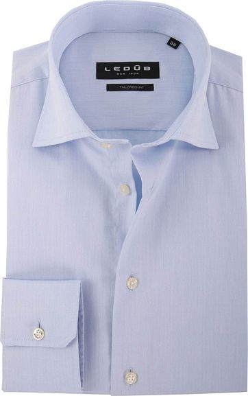 Ledub Strijkvrij Overhemd Blauw