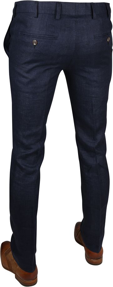 Leinen Businesshose Navy