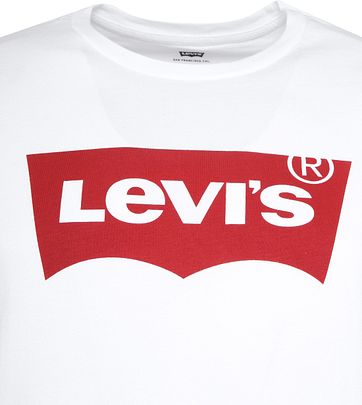 Levi-T-Shirt mit Logo Print Grafik-Weiß