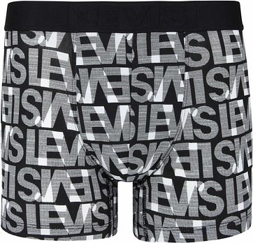 Levi's Boxershorts 2-Pack Schwarz Weiß