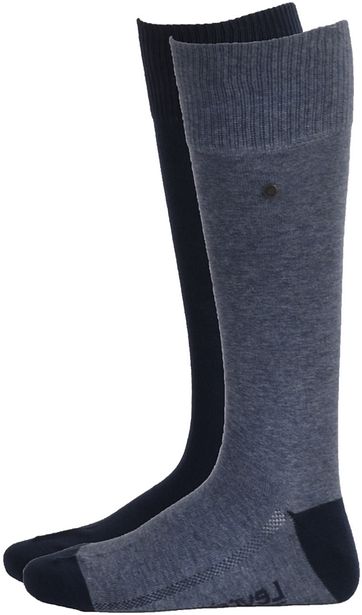 Levi's Kniestrümpfe Vintage Cut Blau 2-Pack