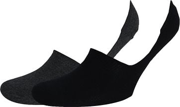 Levi's Sneaker Socken 2-Pack Schwarz Dunkelgrau