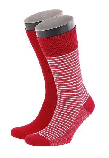Levi's Socks Cotton 2-Pack Red + Stripes