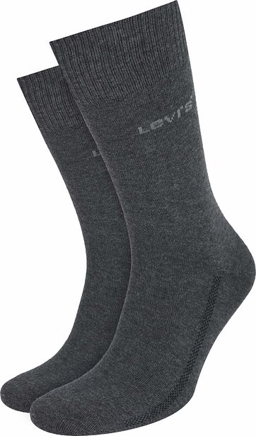 Levi's Sokken 2-Pack Zwart Antraciet