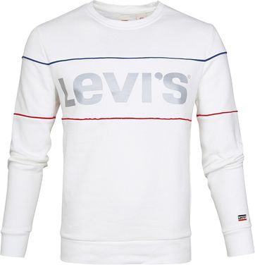 Levi's Sweater Logo White