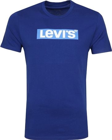 Levi's T-shirt Boxtab Blau