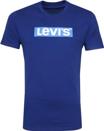 levis blue logo t shirt