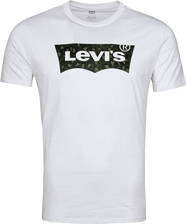 Levi's T-shirt Camo Logo Weiß