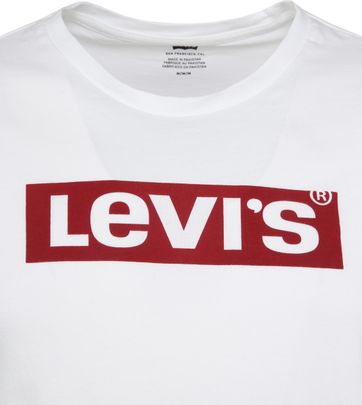 levi's red and white t shirt