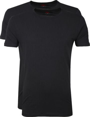 Levi's T-shirt Round Neck Black 2-Pack 