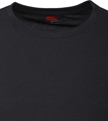 Levi's T-shirt Rund Hals Schwarz 2Pack