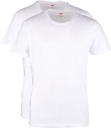 Levi's T-Shirt Rundhals Weiß 2-Pack