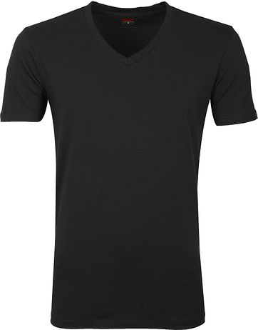 Levi's T-Shirt V-Hals Zwart 2-Pack