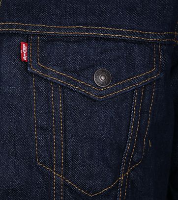 Levi's Trucker Jeansjacke Sherpa Navy