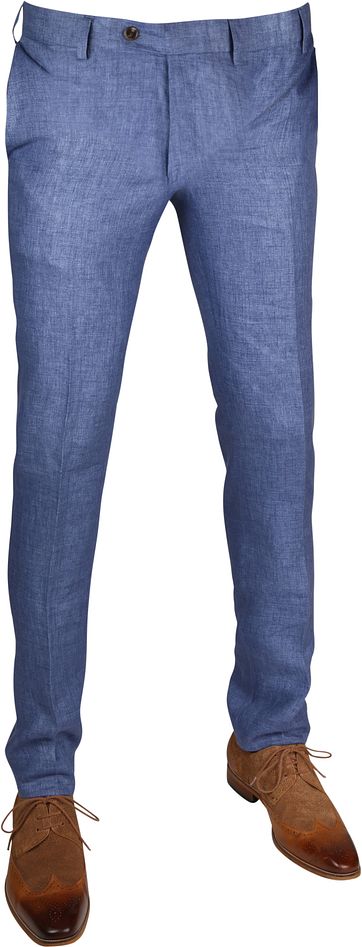 Linen Pantalon Blue