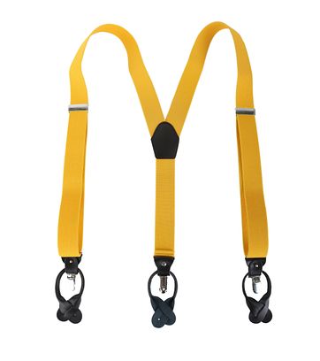 Luxus Hosenträger Gelb