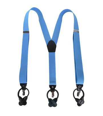 Luxus Hosenträger Hellblau