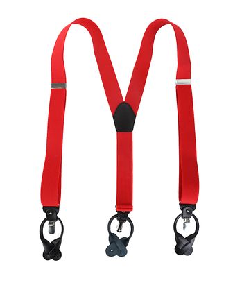 Luxus Hosenträger Rot