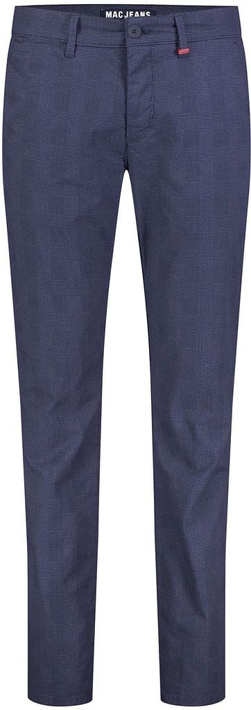 Mac Broek Lennox Navy Ruit