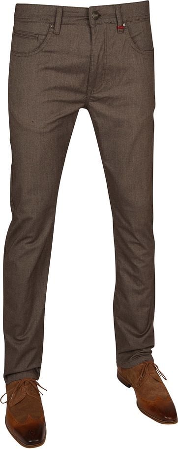 Mac Hosen Arne Pipe Terra Braun