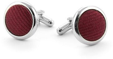 Manschettenknöpfe Seide Bordeaux F31