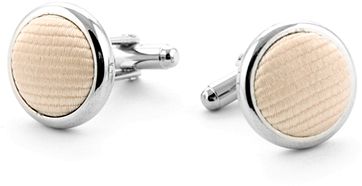 Manschettenknöpfe Seide Champagner F10