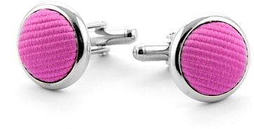 Manschettenknöpfe Seide Fuchsia F21