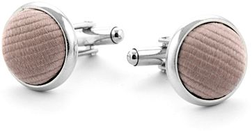 Manschettenknöpfe Seide Taupe F69