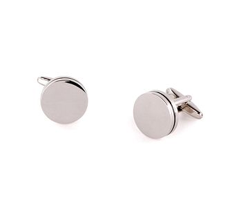 Manschettenkn&ouml;pfe Silver Circle