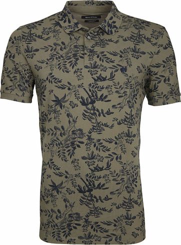Marc O'Polo Poloshirt Print Green