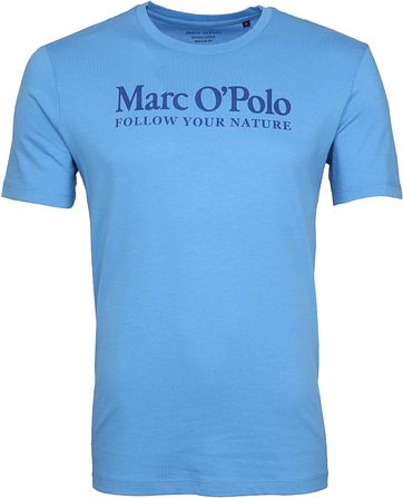 Marc Opolo T Shirt Nature Lichtblauw marc opolo kopen in de aanbieding