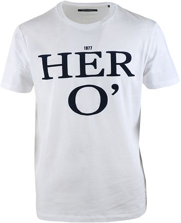 Marc O'Polo T-Shirt Weiß Jubiläumsshirt