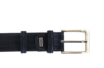 Melik Ledergürtel Bambu Dunkelblau