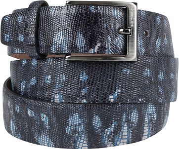 Melik Ledergürtel Durante Dunkelblau
