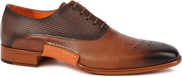 Melik Schuh Leder Zermaat Cognac