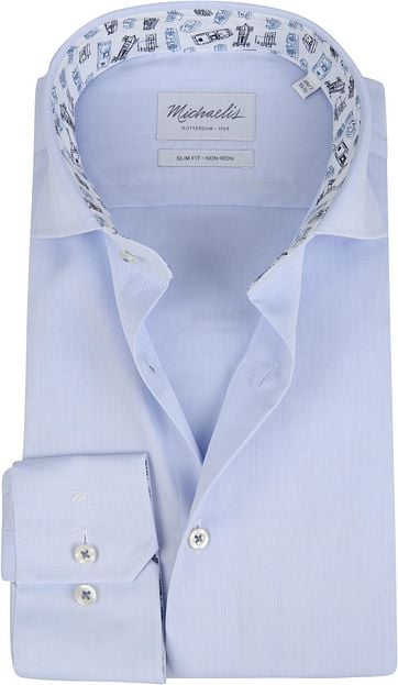 Michaelis Hemd Blau Non Iron