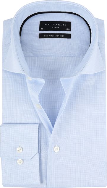 Michaelis Hemd Skinny Blue Dessin