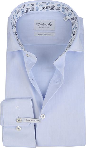 Michaelis Overhemd Blauw SL7