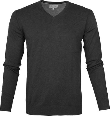 Michaelis Pullover V-Hals Anthrazit