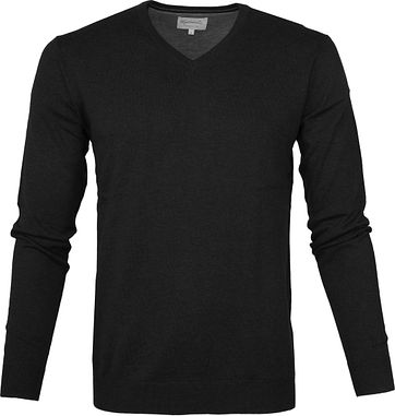 Michaelis Pullover V-Hals Schwarz