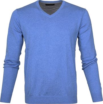 Michaelis Pullover V-Neck Light Blue