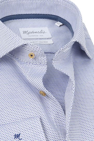 Michaelis Shirt Dobby Blue SL7