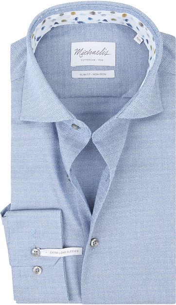 Michaelis Shirt Melange Blue SL7