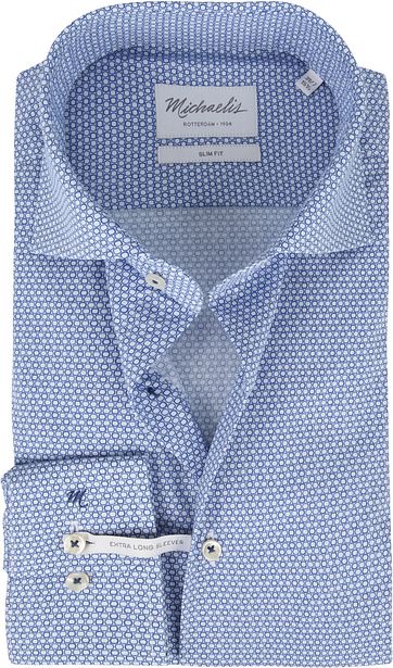 Michaelis Shirt Poplin Blue SL7