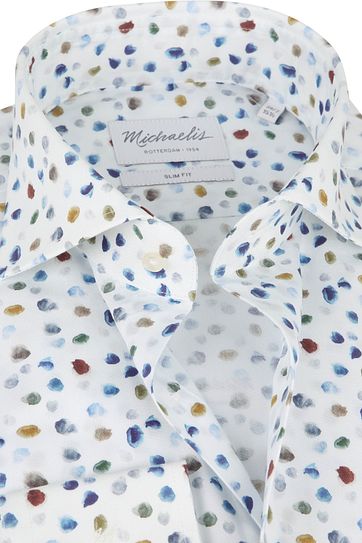 Michaelis Shirt Poplin White Dots SL7
