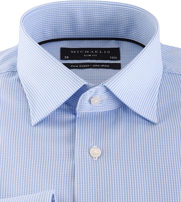 Michaelis Shirt Skinny Blue Check