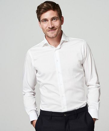 Michaelis Skinny Hemd Weiß