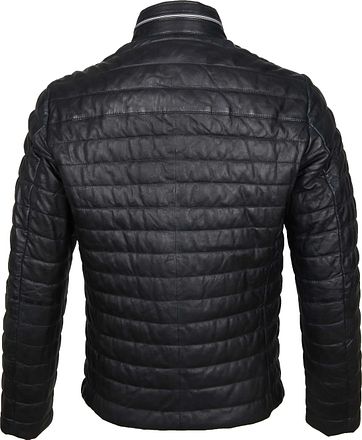 Milestone Tereno Leather Jacket Navy Milestone Coats & Jackets for Men for