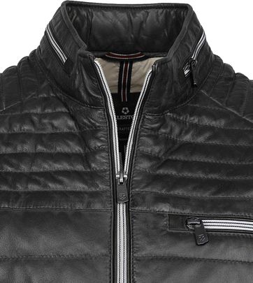 Milestone Terenzio Leather Jacket Black